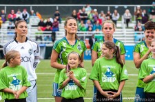 Seattle Sounders Women: Hope Solo, Kate Deines, Julia Roberts, Keelin Winters