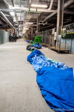 Sounders v Timbers: Timbers Army tifo 'backstage'