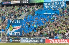 Sounders - Rapids: Zach Scott - a Sounder for 10 years and recently celebrated his birthday