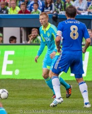Sounders-Chelsea: Andy Rose and Frank Lampard