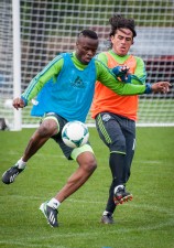 Sounders Preseason (Feb 9, 2013): Steve Zakuani and Mauro Rosales