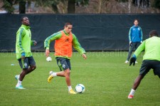 Sounders Preseason (Feb 9, 2013): Eddie Johnson and David Estrada