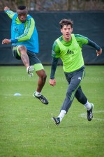 Sounders Preseason (Feb 9, 2013): Steve Zakuani and Brad Evans