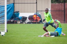 Sounders Preseason (Feb 9, 2013): Steve Zakuani and Jhon Kennedy Hurtado