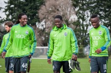 Sounders Preseason (Feb 9, 2013): Shalrie Joseph, Eddie Johnson, and Steve Zakuani