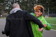 Sounders Preseason (Feb 9, 2013): Photographer Chris Coulter (soundersphotos.com) and DeAndre Yedlin