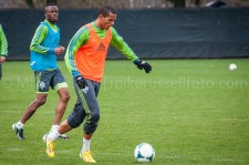 Sounders Preseason (Feb 9, 2013): Steve Zakuani and Leo Lelis